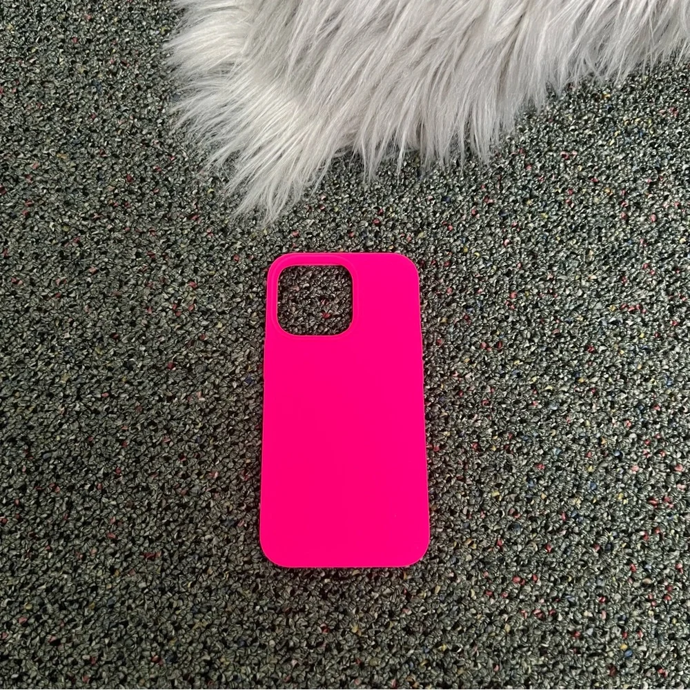AMAZON Neon Bright Pink iPhone 13 Pro Thin Protective Silicon Shockproof Case